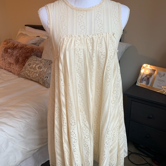 Free People Lace Tu Es La mini Dress - Picture 3 of 9